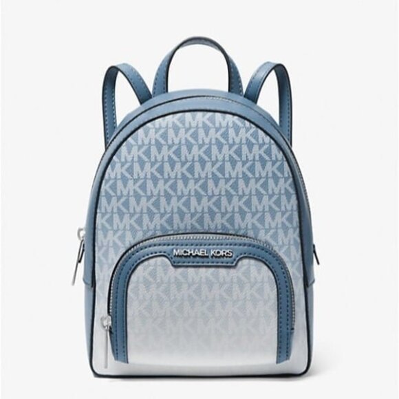 Michael Kors backpack jaycee extra small ombré logo convertible backpack denim main image 5